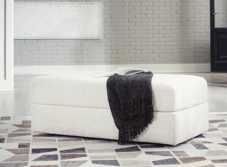 Furniture City Houma - Ashley Furniture - Karinne Oversized Accent Ottoman - Oversized Accent Ottoman / Linen - 3140308