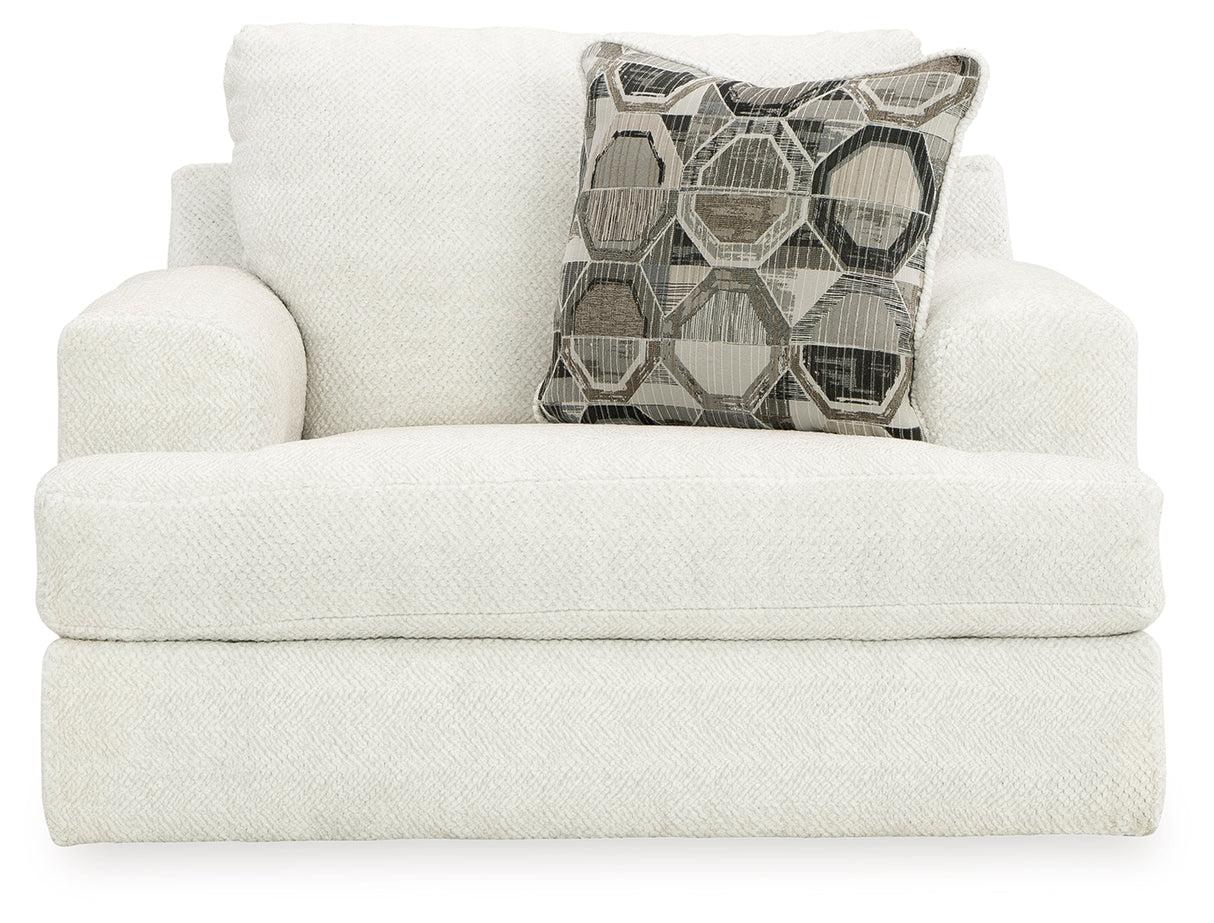 Karinne Loveseat, Oversized Chair and Accent Ottoman