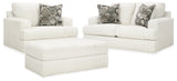 Karinne Loveseat, Oversized Chair and Accent Ottoman