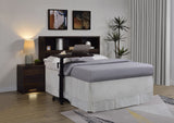 Westpark 49-inch Queen Bookcase Headboard Dark Pine