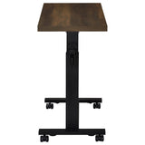 Westpark Height Adjustable Mobile Bedroom C-Table Dark Pine