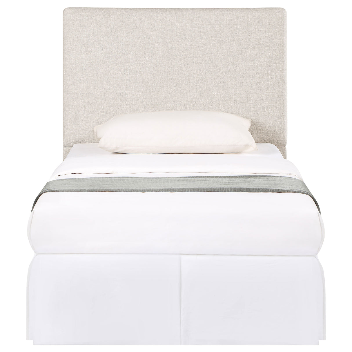 Pirro Upholstered Twin Panel Headboard Sand