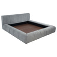 Furniture City Houma - Coaster - Wilshire Upholstered Eastern King Platform Bed Grey - 315981KE