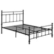 Furniture City Houma - Coaster - Novak 48-inch Metal Full Open Frame Bed Matte Black - 316001F