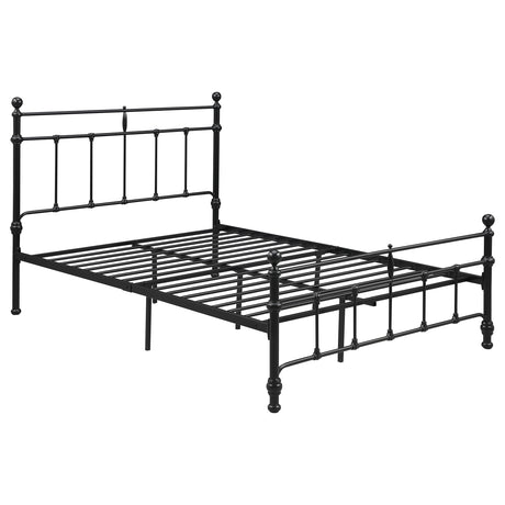 Furniture City Houma - Coaster - Novak 48-inch Metal Full Open Frame Bed Matte Black - 316001F