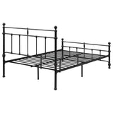 Novak 48-inch Metal Full Open Frame Bed Matte Black