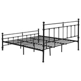 Novak 48-inch Metal Eastern King Open Frame Bed Matte Black