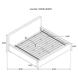 Gregory Upholstered California King Panel Bed Graphite