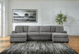 Furniture City Houma - Ashley Furniture - Birkdale Court 3-Piece Sectional - RAF 3-Piece Sectional / Gray - 32402S3