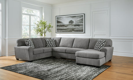 Furniture City Houma - Ashley Furniture - Birkdale Court 3-Piece Sectional with Chaise - RAF 3-Piece Sectional with Chaise / Gray - 32402S1