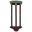 Furniture City Houma - Coaster - Edie Round Marble Top Accent Side Table Merlot - 3315