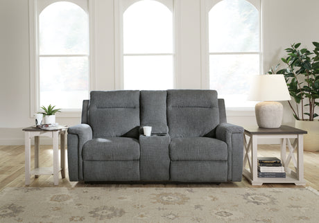 Furniture City Houma - Ashley Furniture - Barnsana Power Reclining Loveseat with Console - DBL REC PWR Loveseat w/Console - 3320296