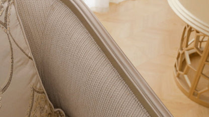 HD-7005 - Chair - Beige / Gold
