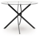 Pharwynn - 5 Pc. - Dining Room Table, 4 Side Chair - Black
