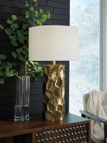 Marshawn - Metal Table Lamp - Gold Finish