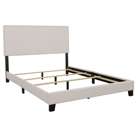Furniture City Houma - Coaster - Boyd Upholstered Full Panel Bed Ivory - 350051F