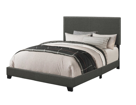 Furniture City Houma - Coaster - Boyd Upholstered Full Panel Bed Charcoal - 350061F