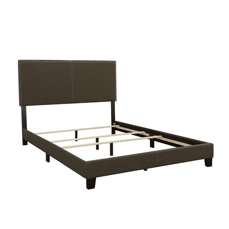Furniture City Houma - Coaster - Boyd Upholstered California King Panel Bed Charcoal - 350061KW