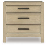 Calmoro - Three Drawer Night Stand - Gray