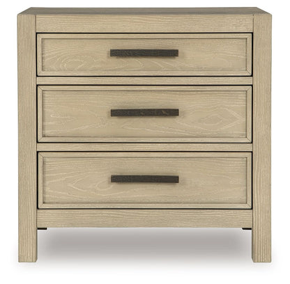 Calmoro - Three Drawer Night Stand - Gray