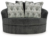 Biddeford 2-Piece Sectional and Oversized Swivel Accent Chair