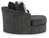 Biddeford 2-Piece Sectional and Oversized Swivel Accent Chair