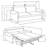 Rylie Upholstered Sofa Sleeper with Queen Mattress Beige