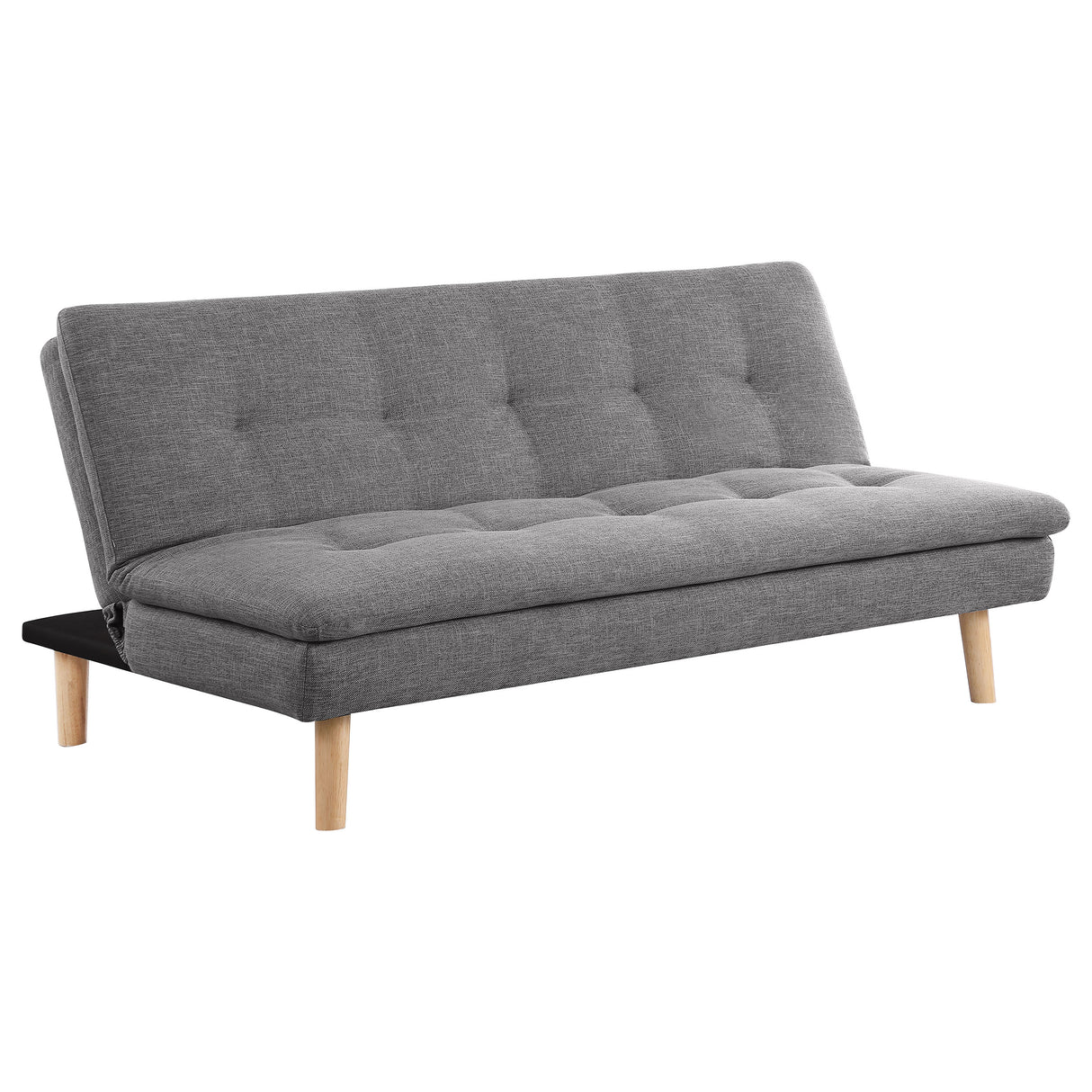 Furniture City Houma - Coaster - Scout Upholstered Tufted Convertible Sofa Bed Grey - 360045