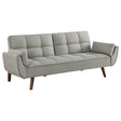 Furniture City Houma - Coaster - Caufield Upholstered Tufted Convertible Sofa Bed Grey - 360096