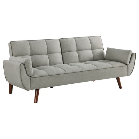 Furniture City Houma - Coaster - Caufield Upholstered Tufted Convertible Sofa Bed Grey - 360096