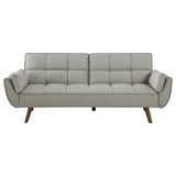 Caufield Upholstered Tufted Convertible Sofa Bed Grey