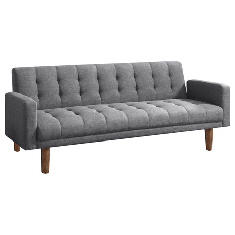Furniture City Houma - Coaster - Sommer Upholstered Tufted Convertible Sofa Bed Grey - 360150