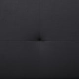Stanford Upholstered Tufted Convertible Sofa Bed Black