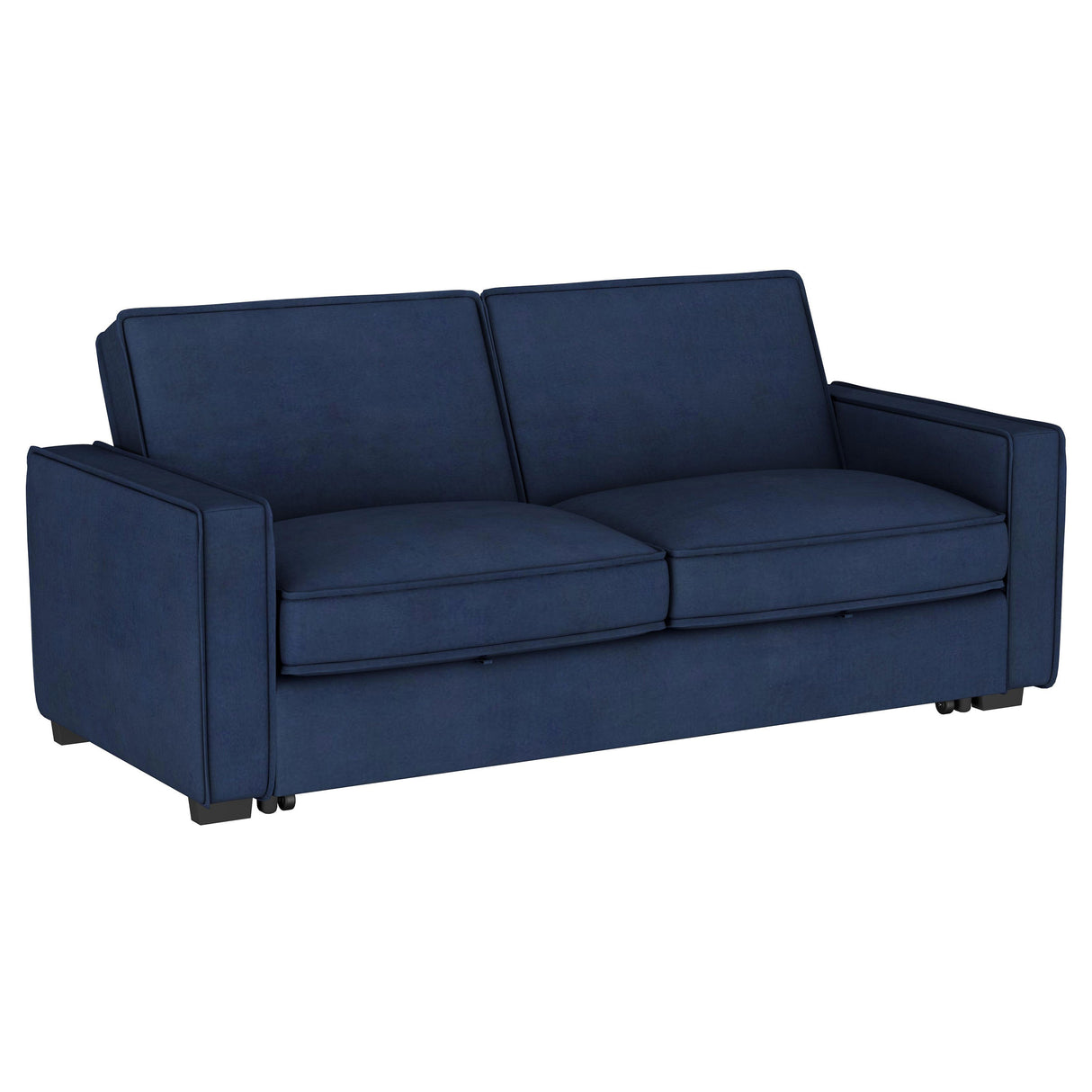 Furniture City Houma - Coaster - Gretchen Upholstered Convertible Sleeper Sofa Bed Navy Blue - 360240