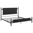 Furniture City Houma - Coaster - Cameron 51-inch Metal Eastern King Panel Bed Black - 360321KE