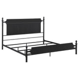 Furniture City Houma - Coaster - Cameron 51-inch Metal Eastern King Panel Bed Black - 360321KE