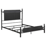 Furniture City Houma - Coaster - Cameron 51-inch Metal Queen Panel Bed Black - 360321Q