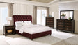 Furniture City Houma - Coaster - Devon 4-piece Full Bedroom Set Wine Red and Dark Oak - 360341F-S5