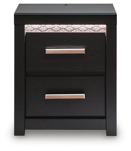 Brizmore - Two Drawer Night Stand - Black