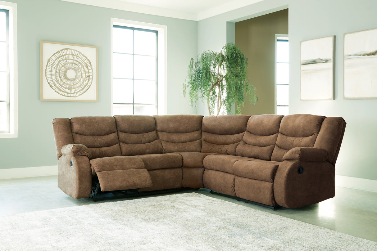 Furniture City Houma - Ashley Furniture - Partymate Sectional - 2-Piece Reclining Sectional / Slate - 36903S2