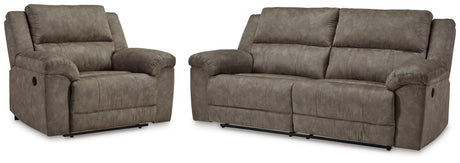Furniture City Houma - Ashley Furniture - Laresview Reclining Sofa and Oversized Recliner - Reclining Sofa and Oversized Recliner - 37203U3