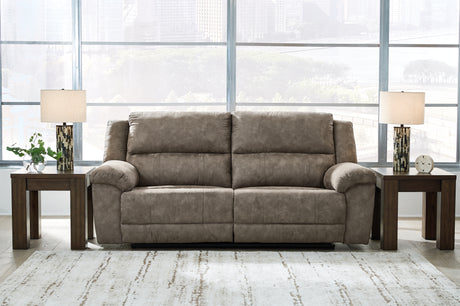 Furniture City Houma - Ashley Furniture - Laresview Reclining Sofa - 2 Seat Reclining Sofa / Fossil - 3720381