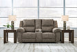 Furniture City Houma - Ashley Furniture - Laresview Reclining Loveseat with Console - DBL Rec Loveseat w/Console / Fossil - 3720394