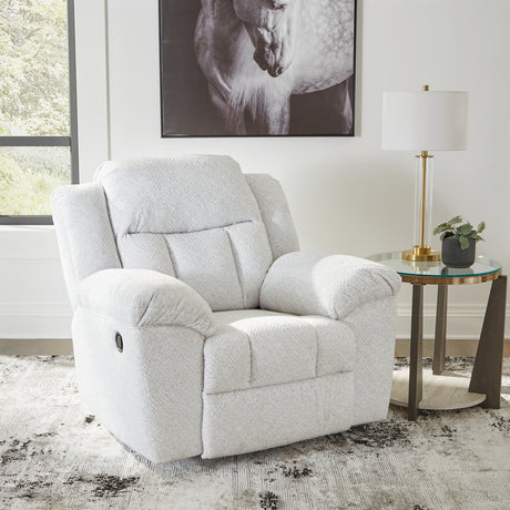 Furniture City Houma - Ashley Furniture - Frohn Recliner - Rocker Recliner / Snow - 3740525