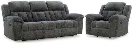 Furniture City Houma - Ashley Furniture - Frohn Reclining Sofa and Recliner - Reclining Sofa and Recliner - 37406U2