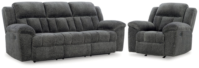 Furniture City Houma - Ashley Furniture - Frohn Reclining Sofa and Recliner - Reclining Sofa and Recliner - 37406U2