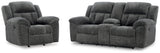 Furniture City Houma - Ashley Furniture - Frohn Reclining Loveseat and Recliner - Reclining Loveseat and Recliner - 37406U1