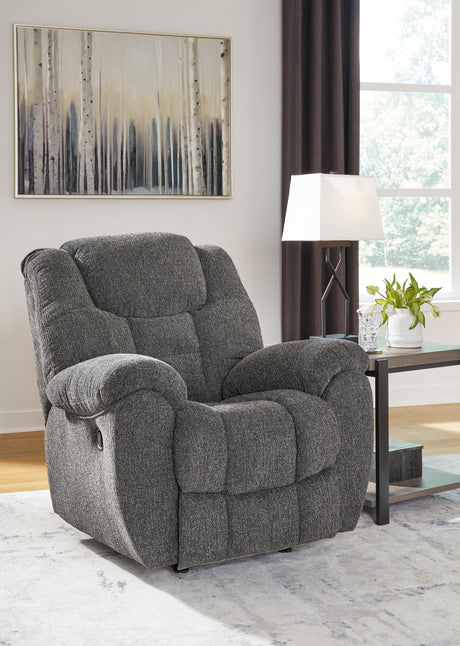 Furniture City Houma - Ashley Furniture - Foreside Recliner - Rocker Recliner / Charcoal - 3810425