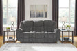 Furniture City Houma - Ashley Furniture - Foreside Reclining Sofa - Reclining Sofa / Charcoal - 3810488