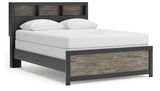 Broachmyn - Lighted Bookcase Panel Bed
